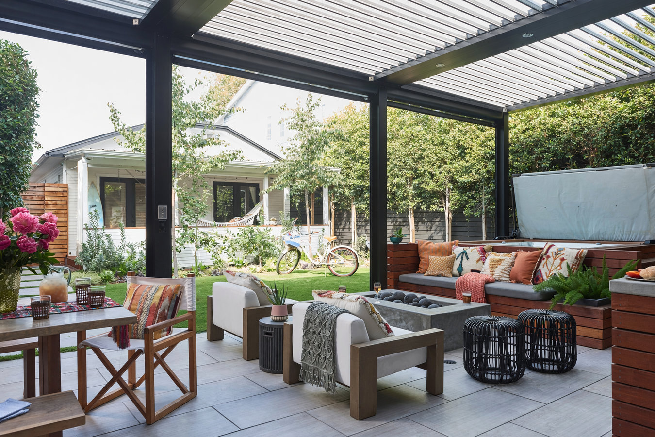 Concrete patio construction in White Plains, NY